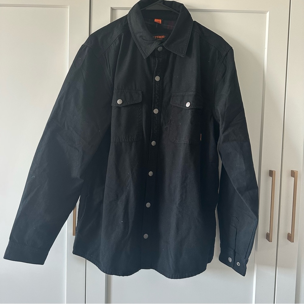 Realtree Black Shirt Jacket for Men